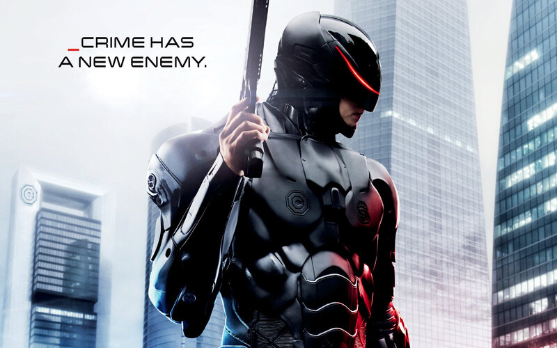 Robotic Police Officer — Black, Dramatic