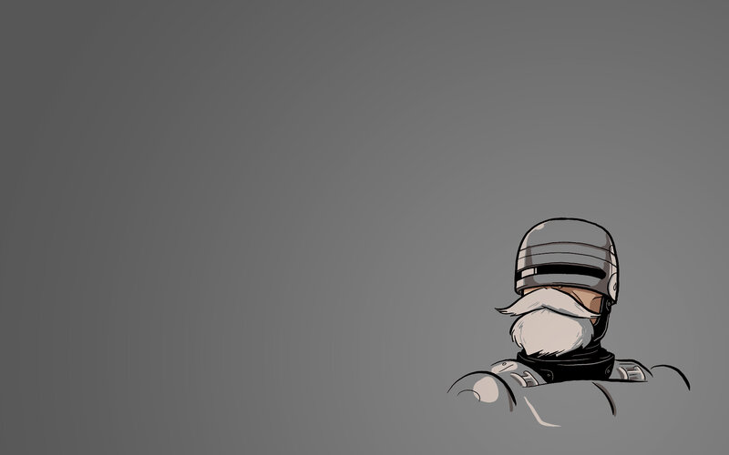 Robotic Police Officer — Gray, Neutral