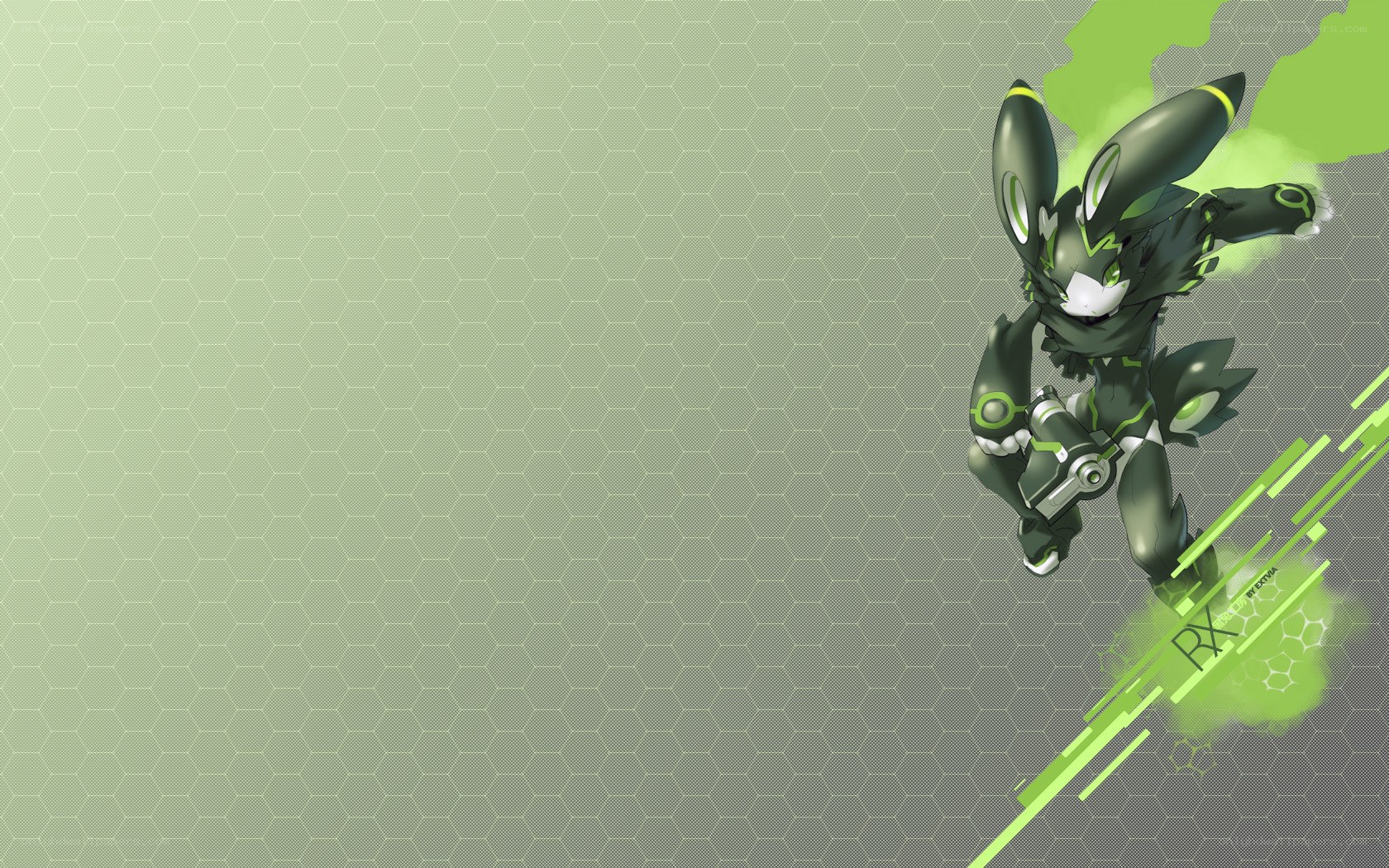 robotic rabbit character