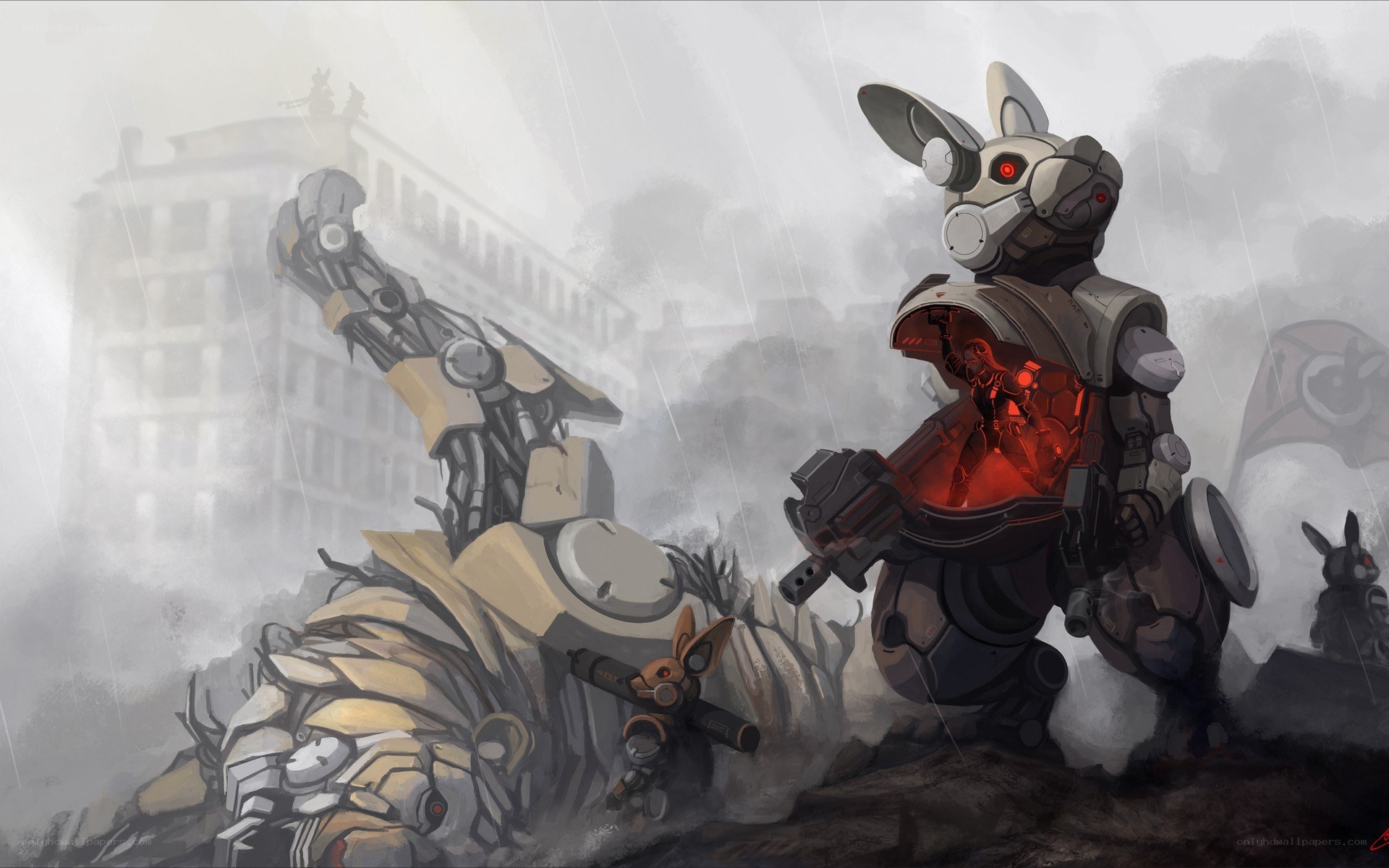 robotic rabbits in war