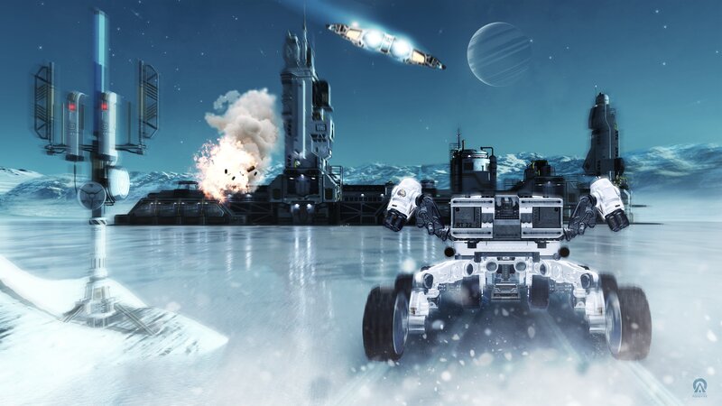 Robotic Rover on Ice