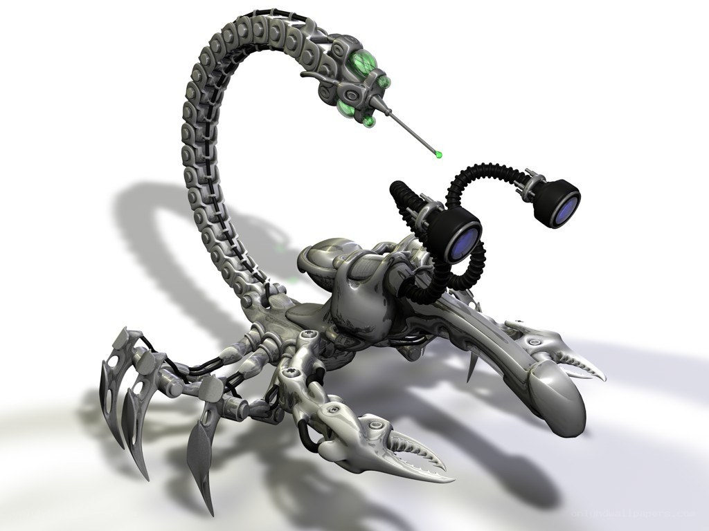 robotic scorpion creature