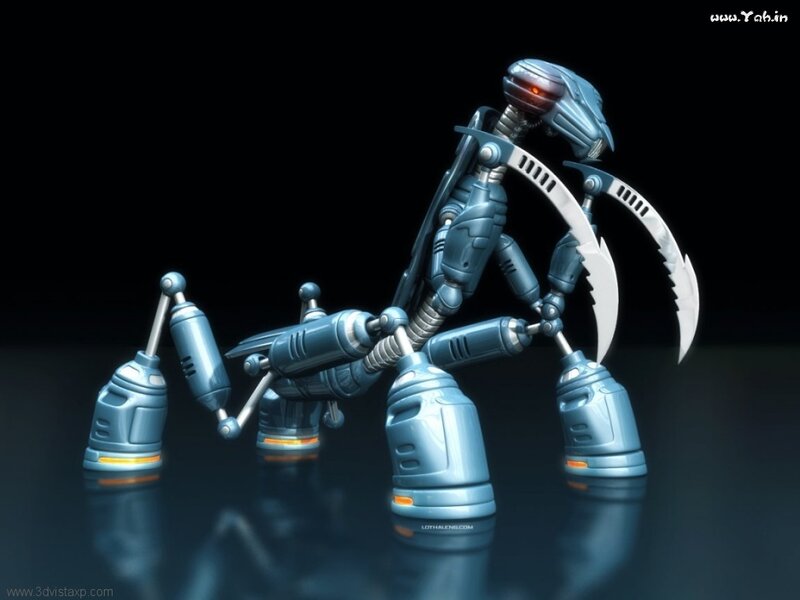 Robotic Scorpion Creature — Blue