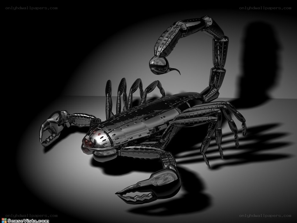 robotic scorpion sculpture