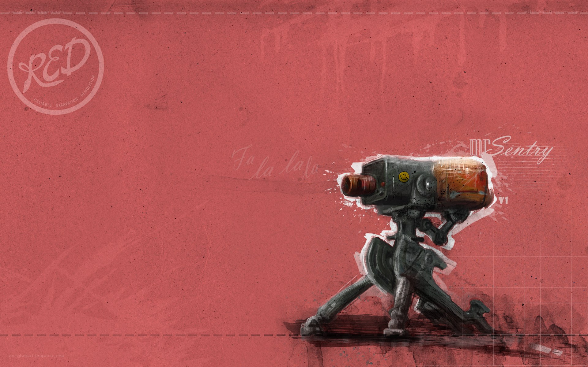 robotic sentry concept art