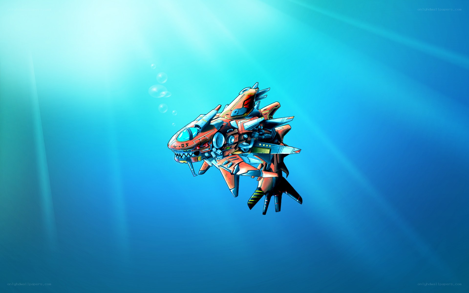 robotic shark submarine