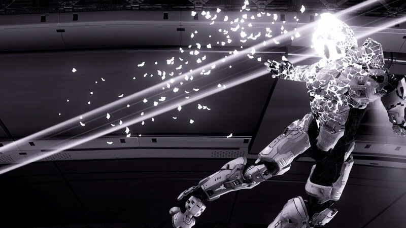 Robotic Soldier Disintegrating