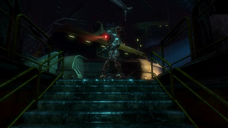 Robotic Soldier on Stairs
