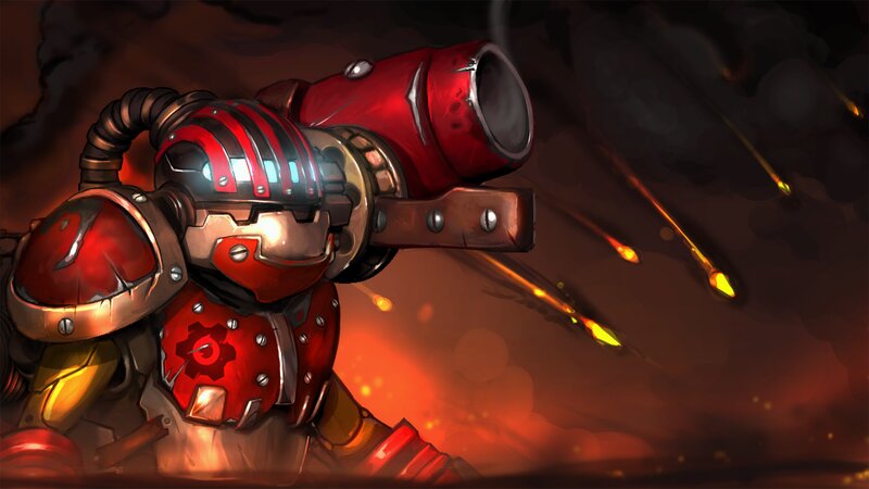 Robotic Soldier with Cannon