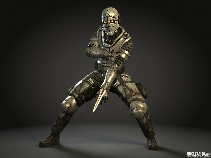 Robotic Soldier with Knife