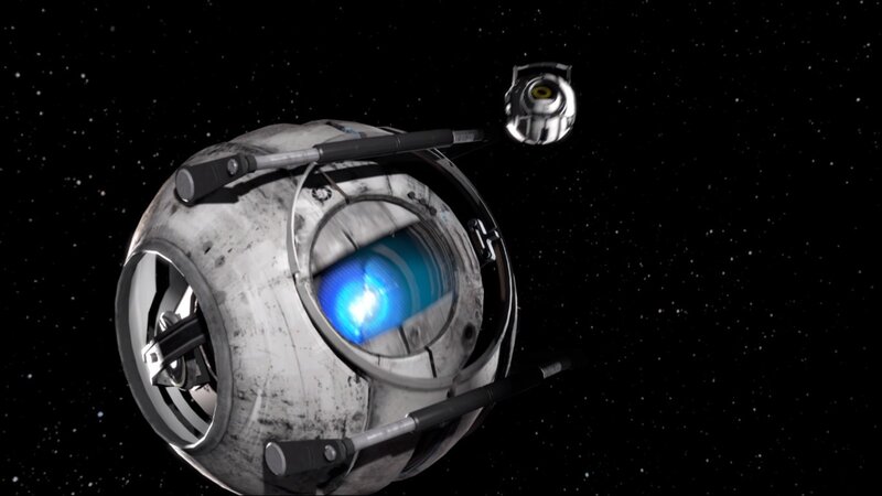 robotic sphere in space