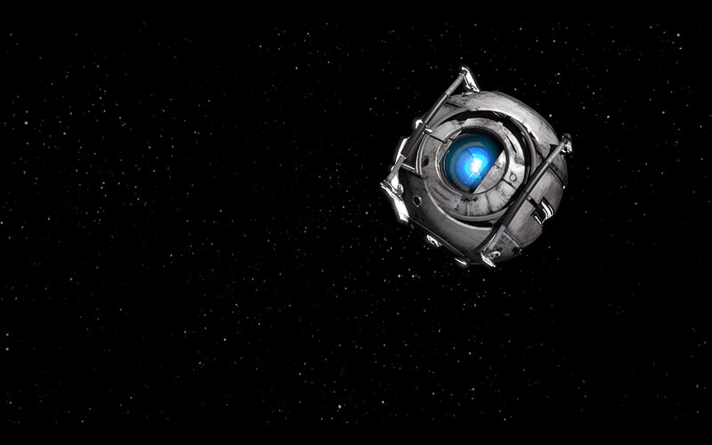 robotic sphere in space