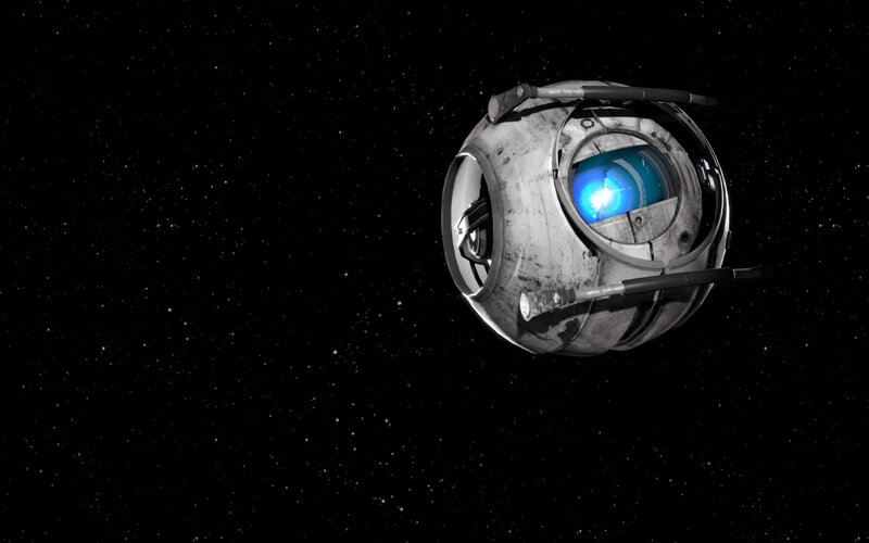 robotic sphere in space