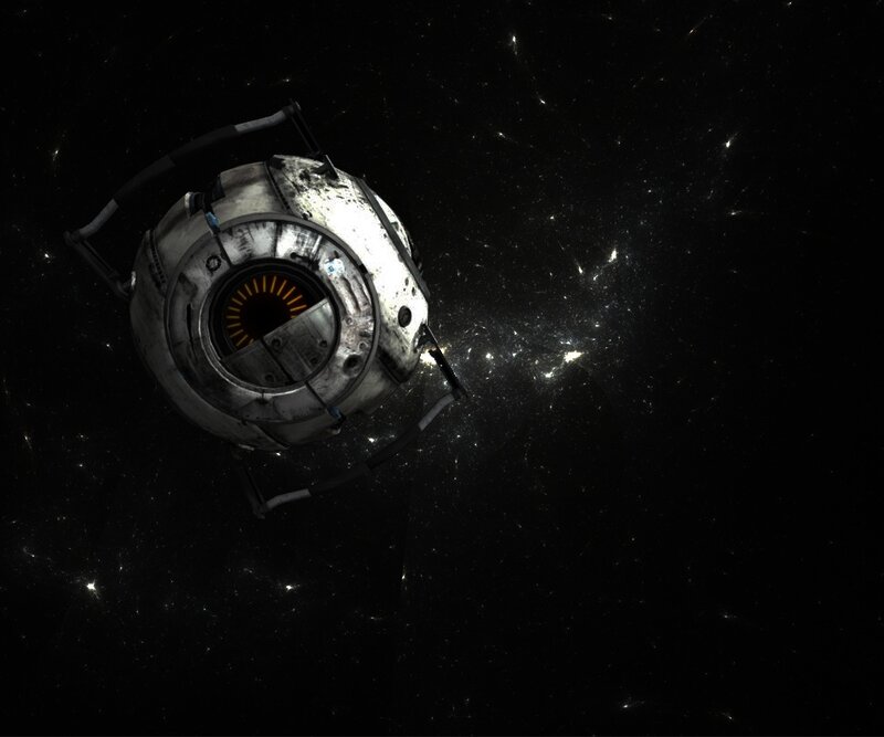 robotic sphere in space