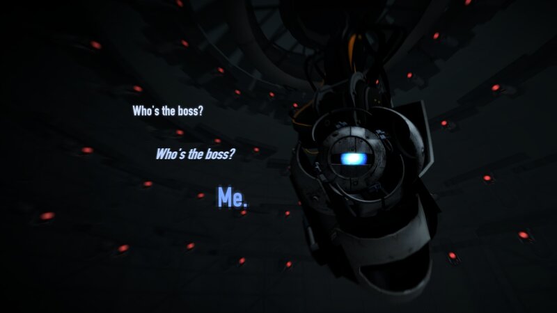 Robotic Sphere with Blue Light — Black