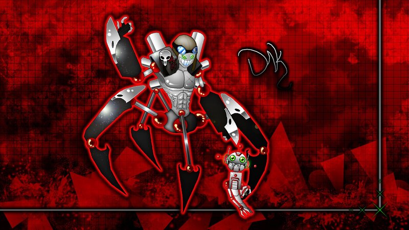 robotic spider creature art