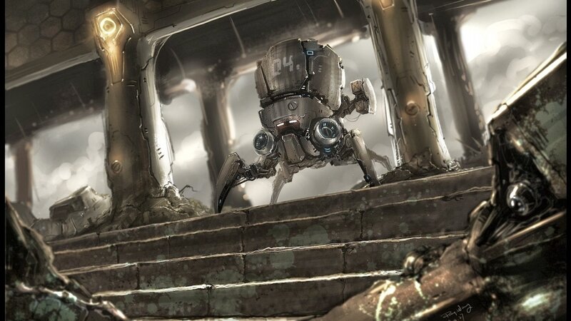 Robotic Spider on Stairs