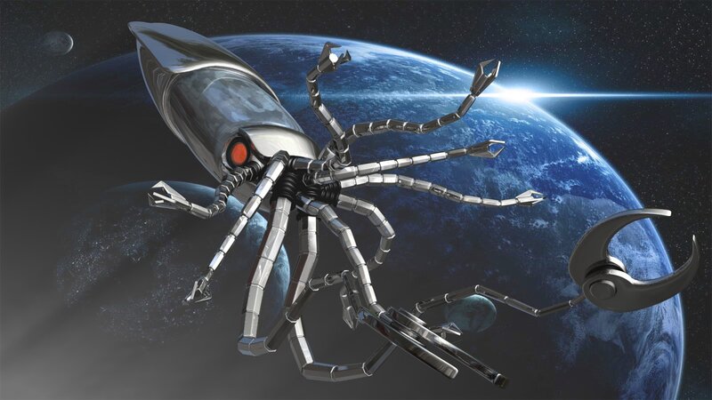 Robotic Squid in Space