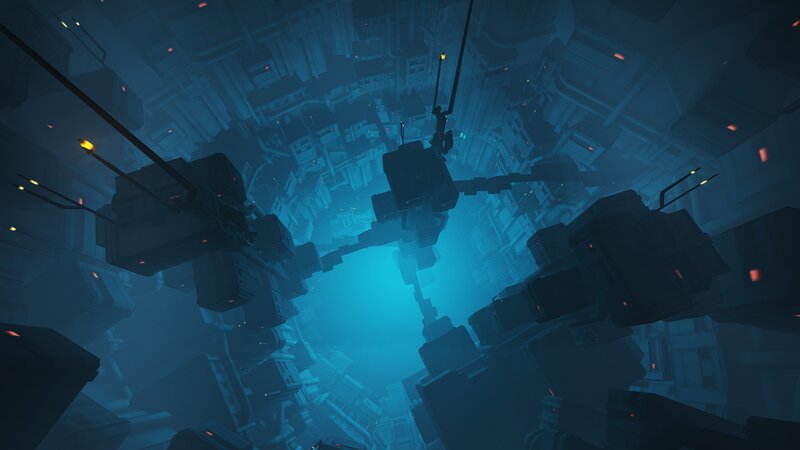 Robotic Structure in Tunnel