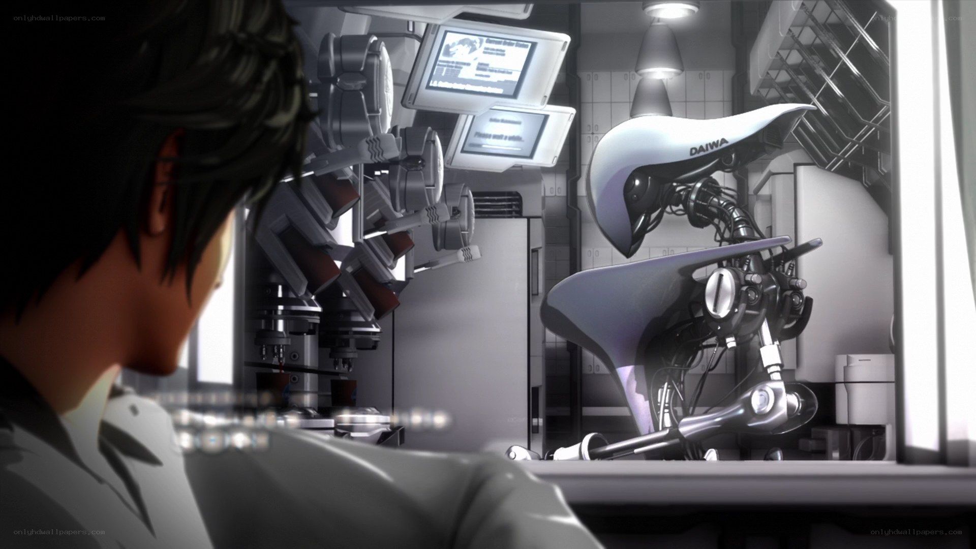 robotic surgery in a lab