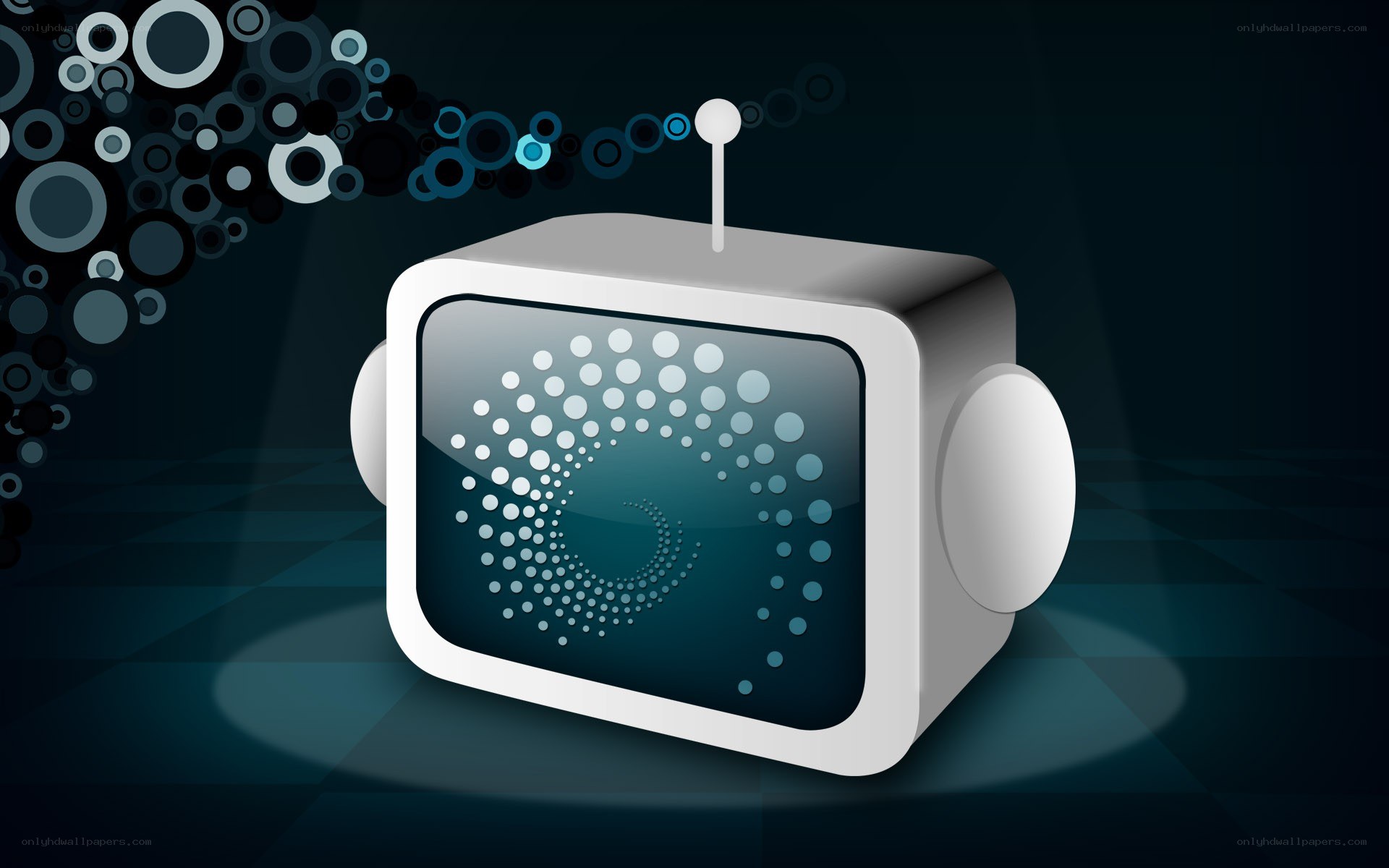 robotic television with data stream
