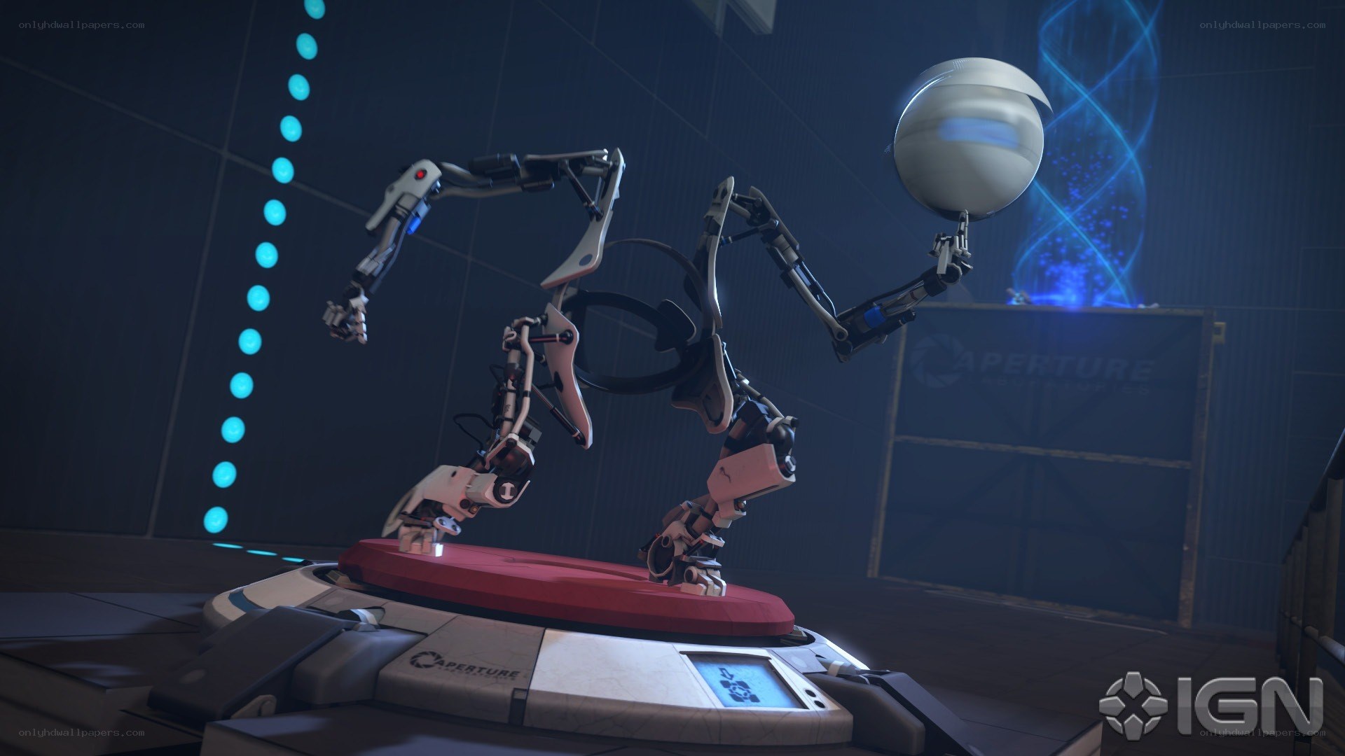 robotic test subject in lab