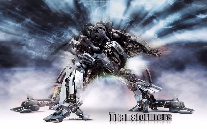 Robotic Transformer — Gray, Dramatic