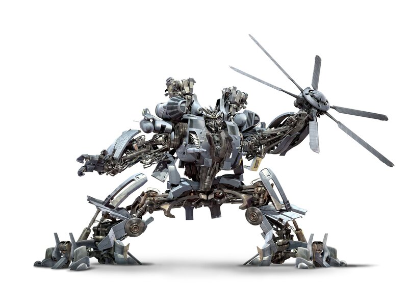 robotic transformer with helicopter