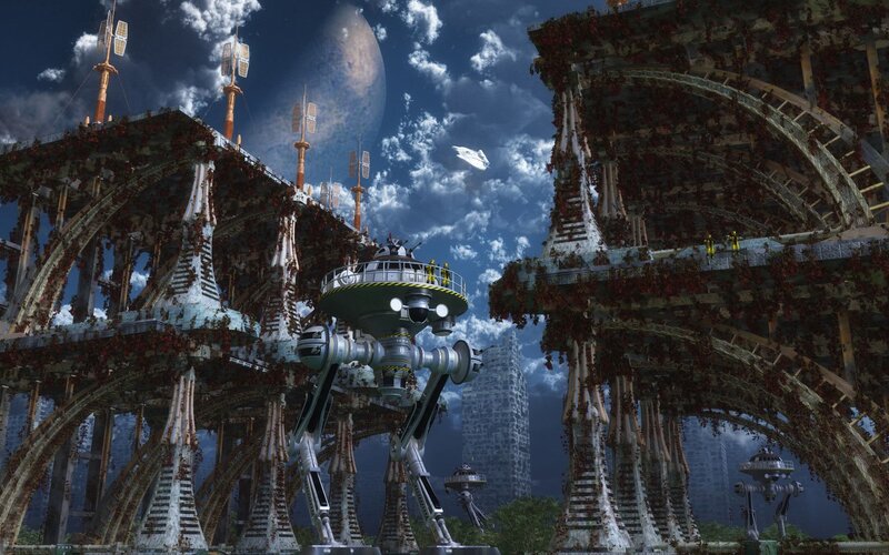 Robotic Walker in Ruins