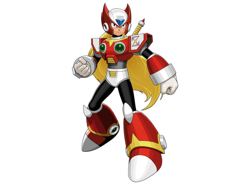 Robotic Warrior Character — Red, Determined