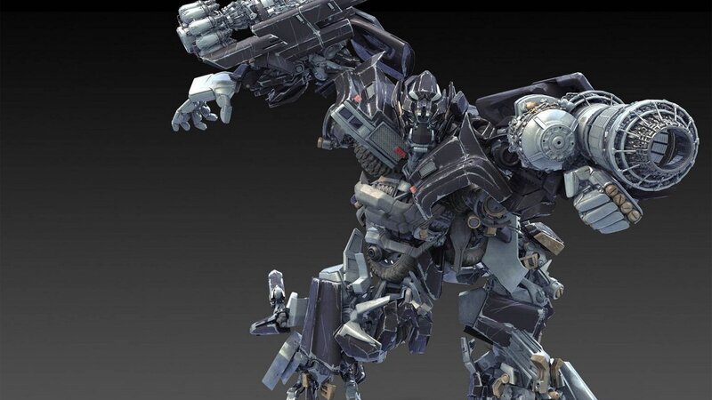 Robotic Warrior Figure — Gray, Dramatic, 3d Render, Weapon, Mechanical Parts