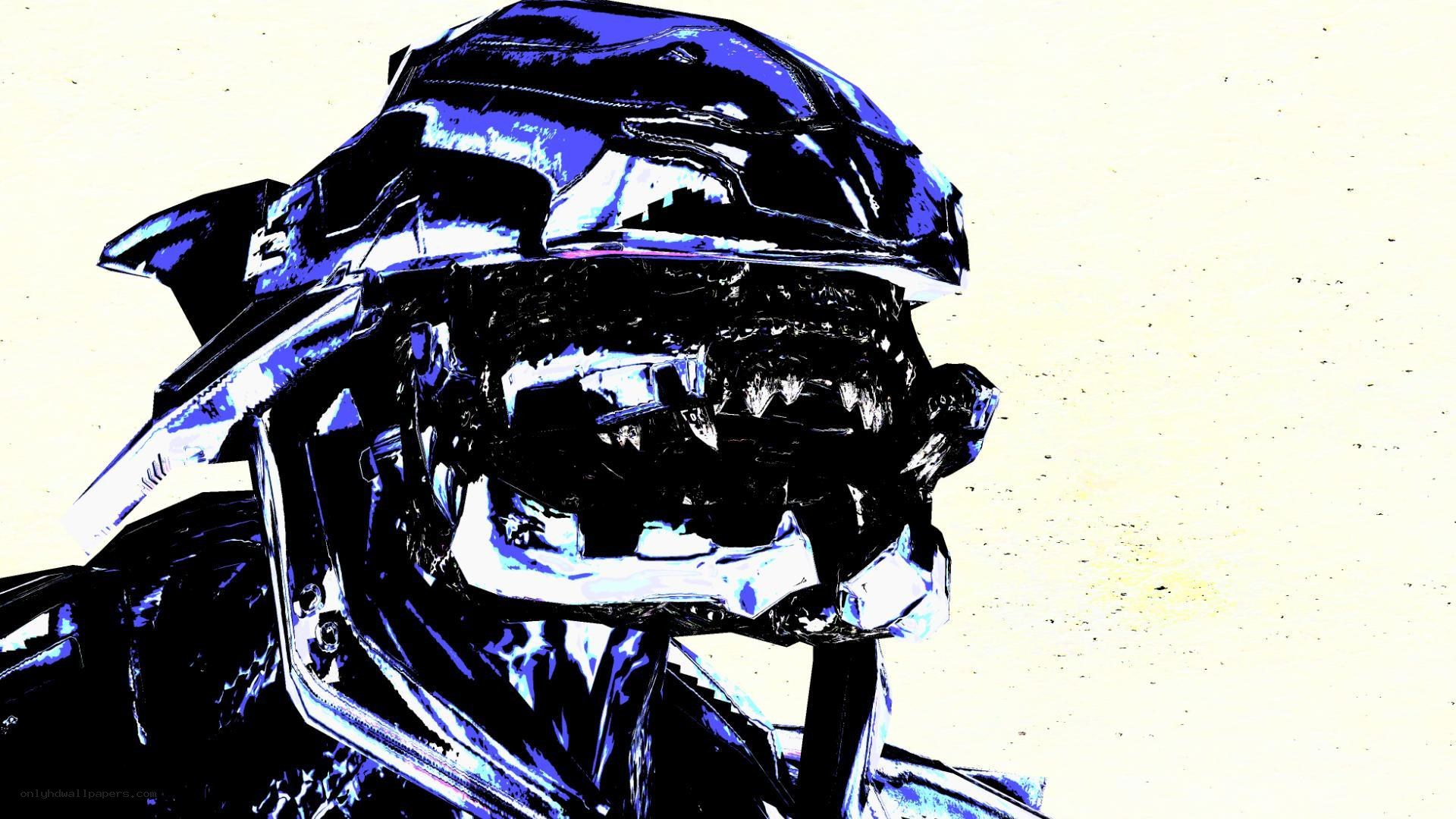 robotic warrior helmet