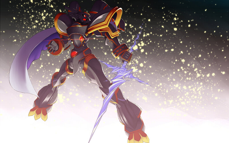 robotic warrior in action