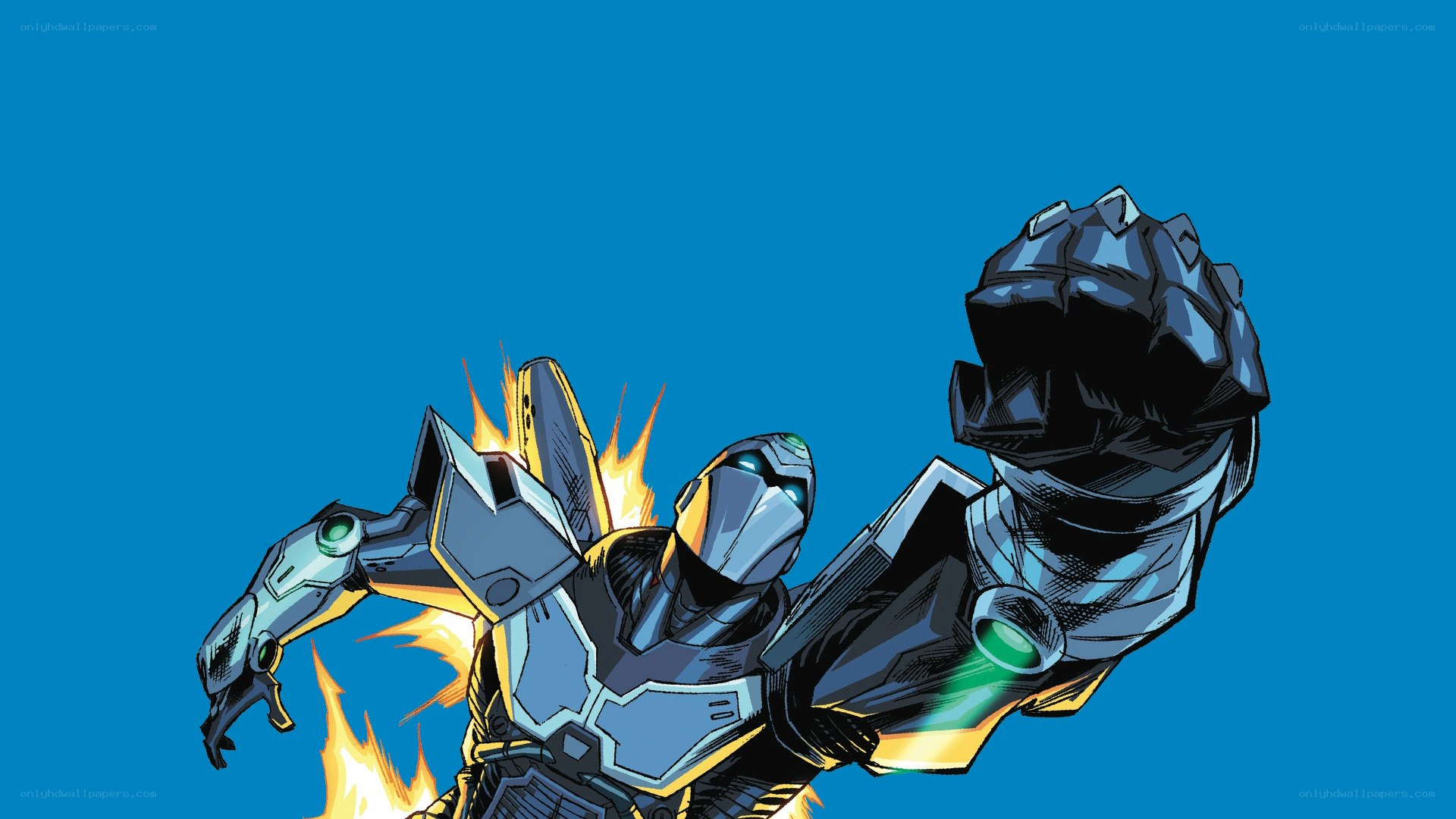 robotic warrior in action
