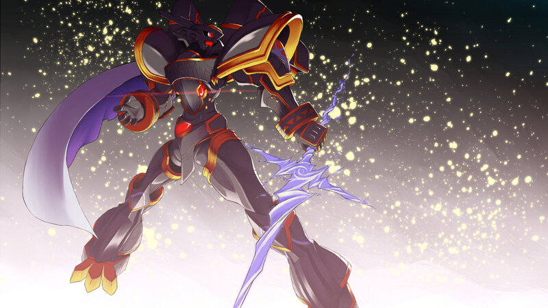 robotic warrior in battle