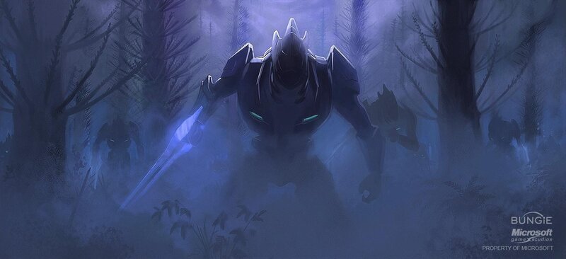 Robotic Warrior in Forest