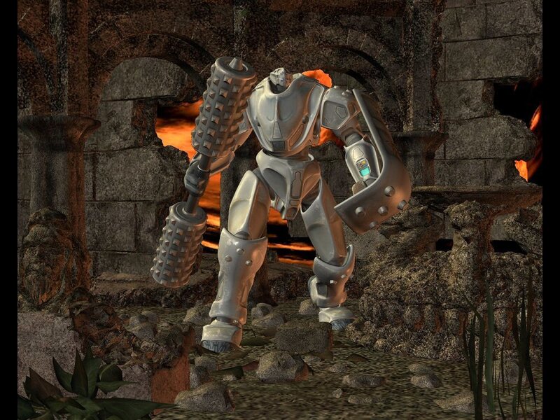 Robotic Warrior in Ruins