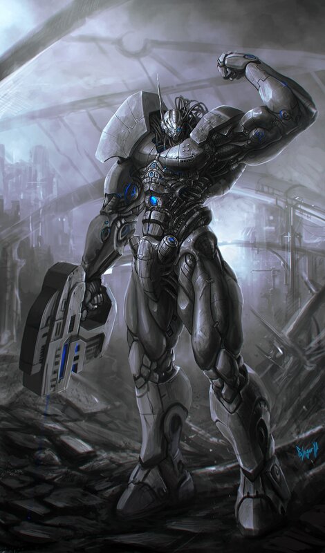 Robotic Warrior Standing