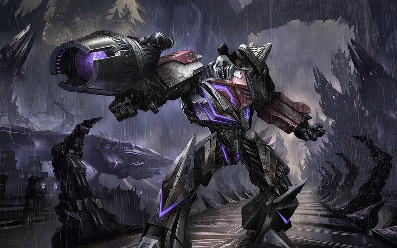 Robotic Warrior with Cannon — Gray