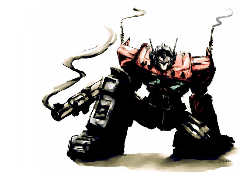 Robotic Warrior with Guns