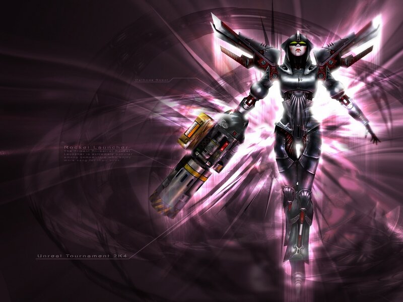 robotic warrior with rocket launcher