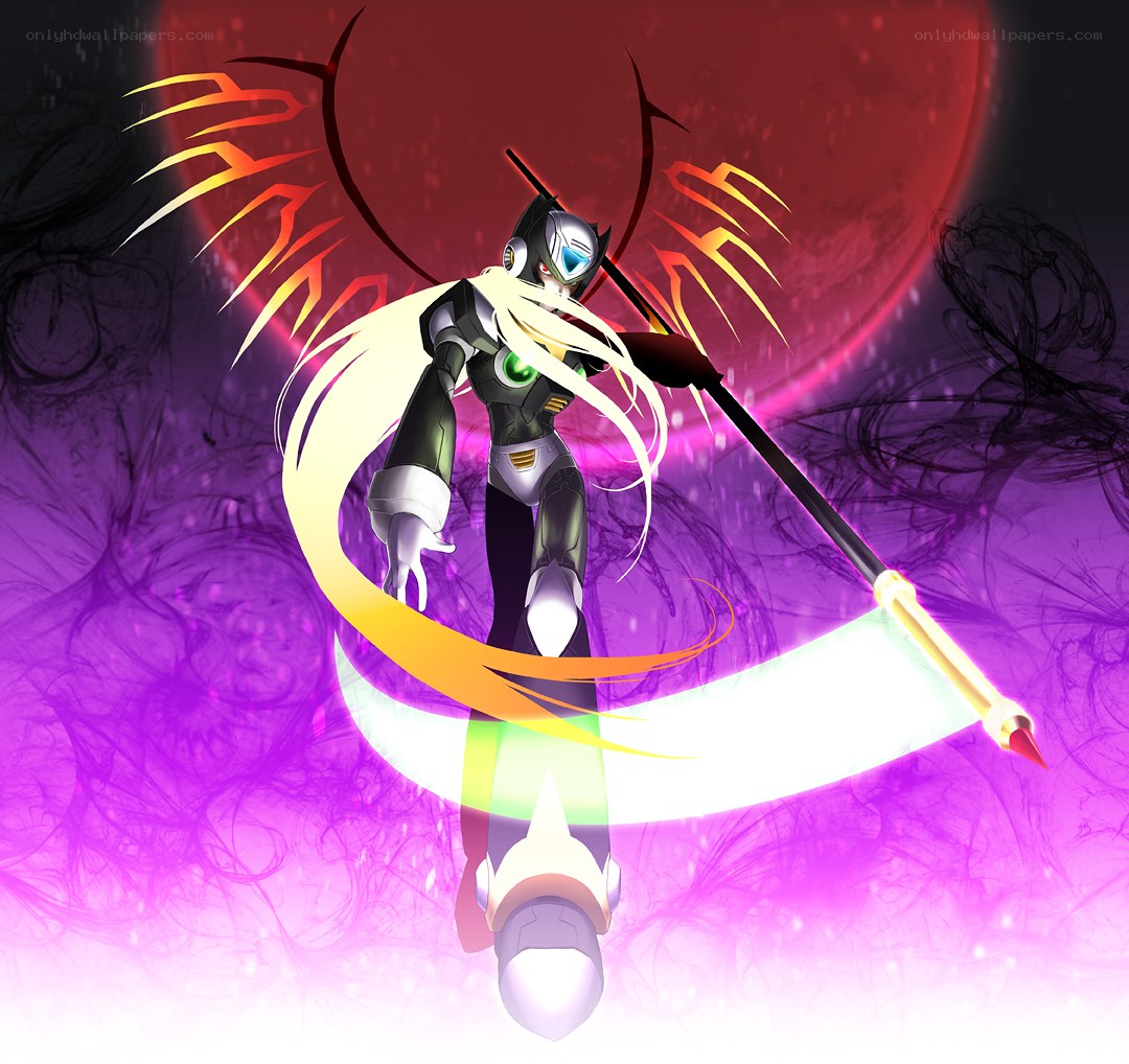 robotic warrior with scythe