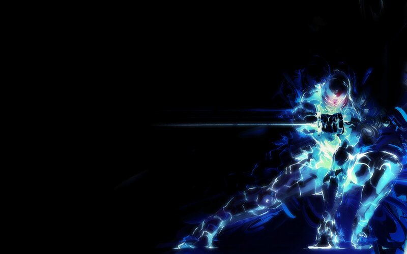 Robotic Warrior with Sword — Blue