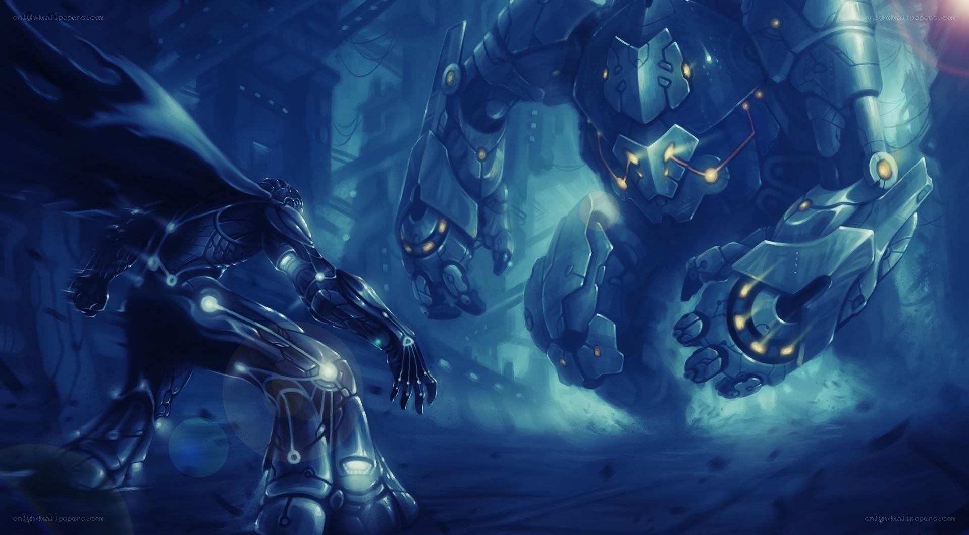 robotic warriors in battle