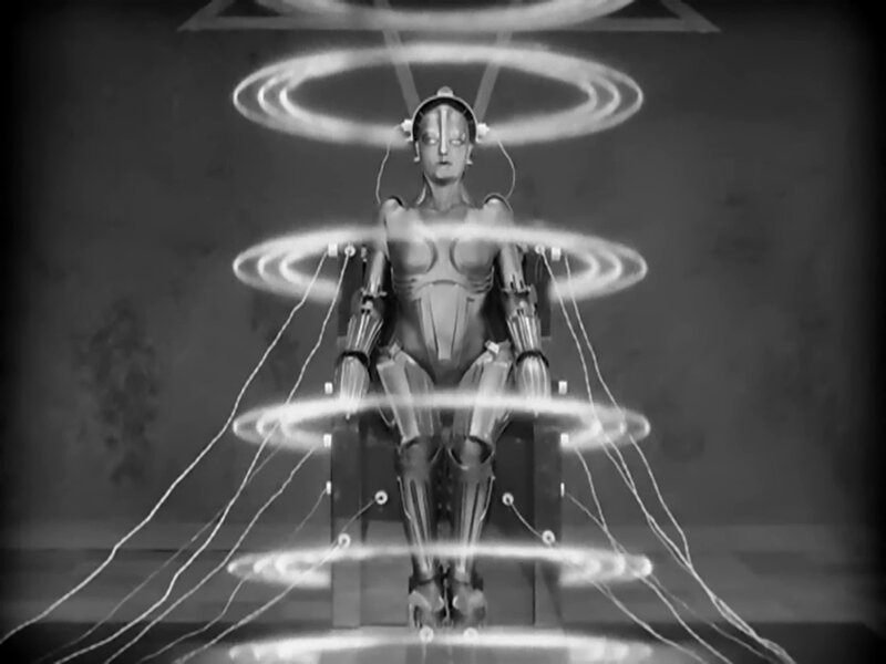 Robotic Woman in Chair