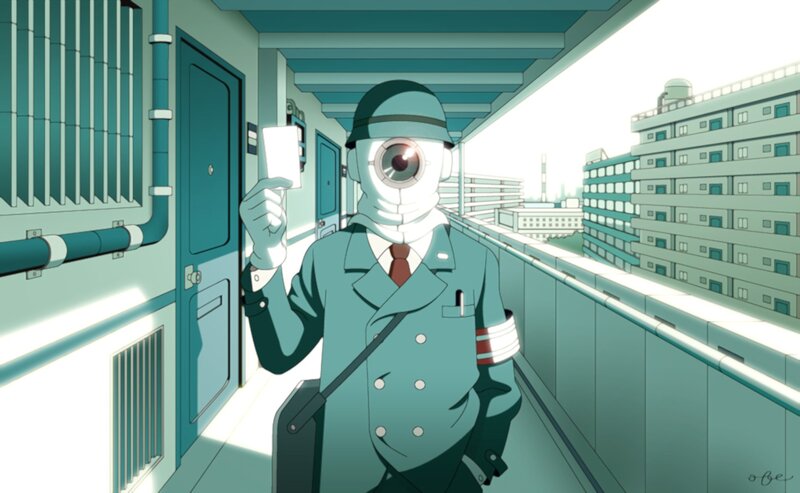 robotic worker on a walkway