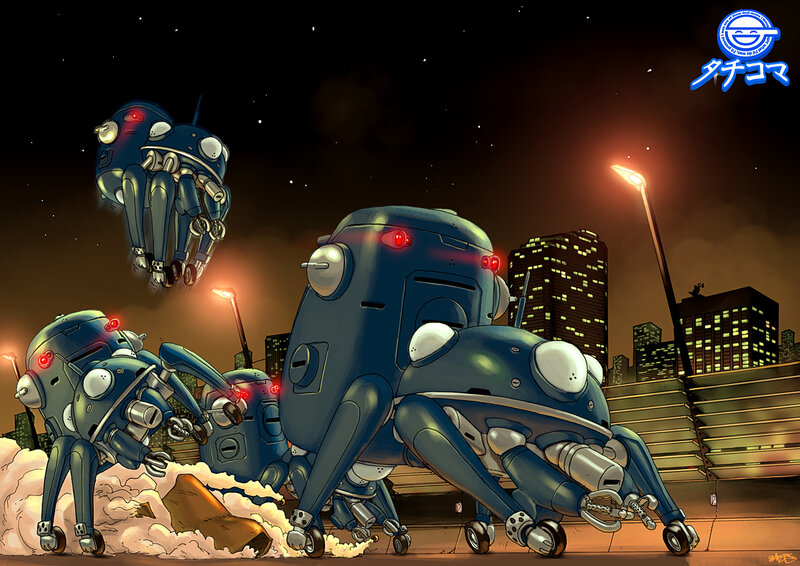 Robots attacking a city