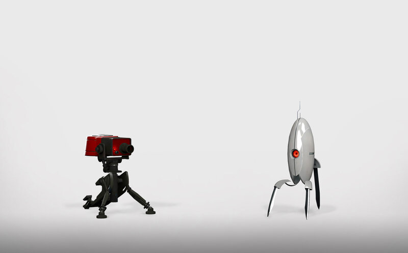 robots facing each other