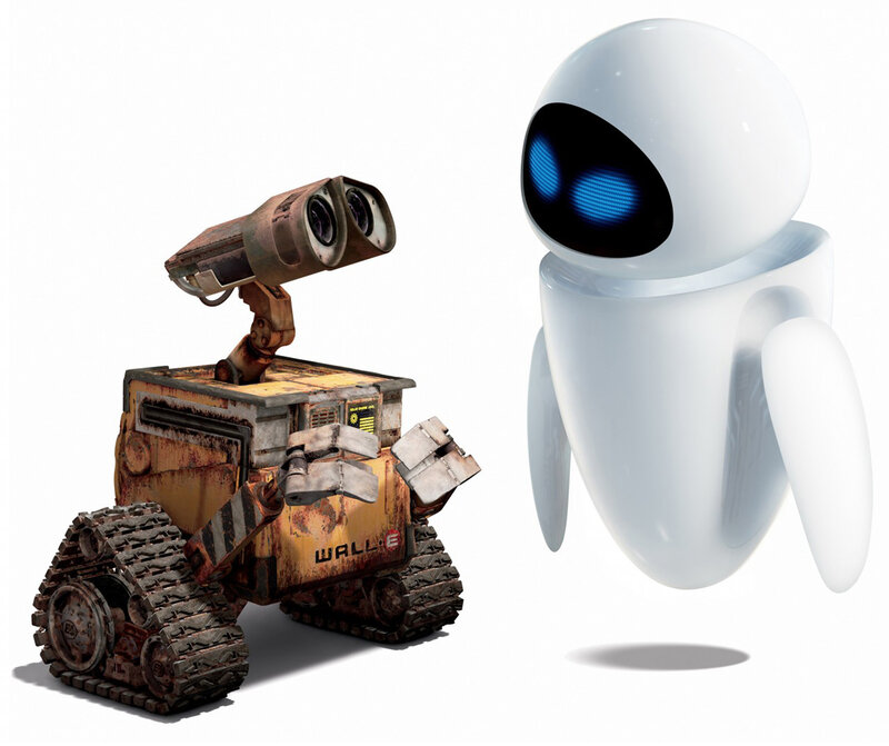 Robots from Wall-e — White, Neutral