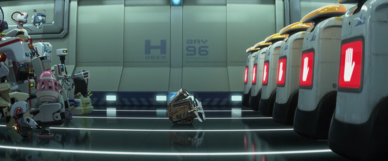 Robots in a hangar bay